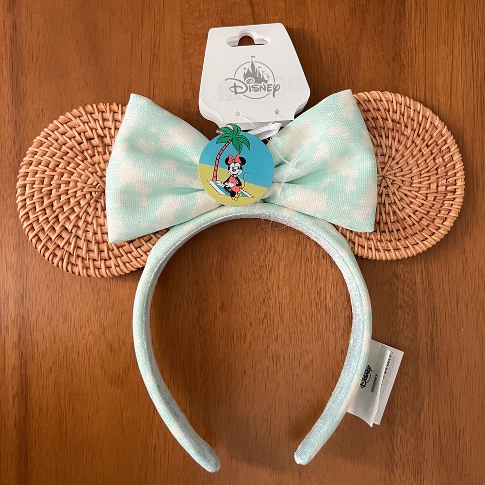 NWT 2024 Disney Minnie Mouse Summer Ear Headband for Adults